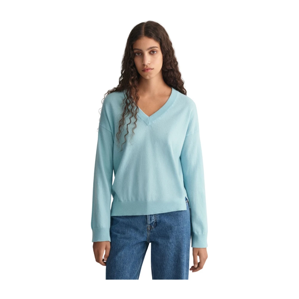 Knitwear > V-neck Knitwear - - Gant - Modalova