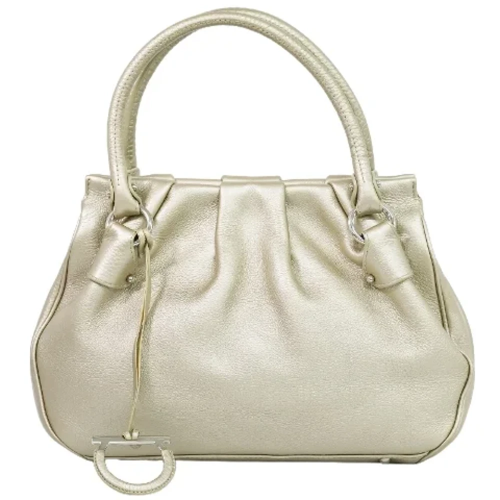Salvatore Ferragamo Pre-owned Leather handbags White Dames