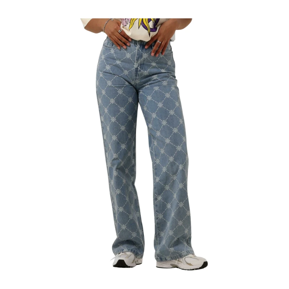 Refined Department Wide Jeans Hannah Blue Dames