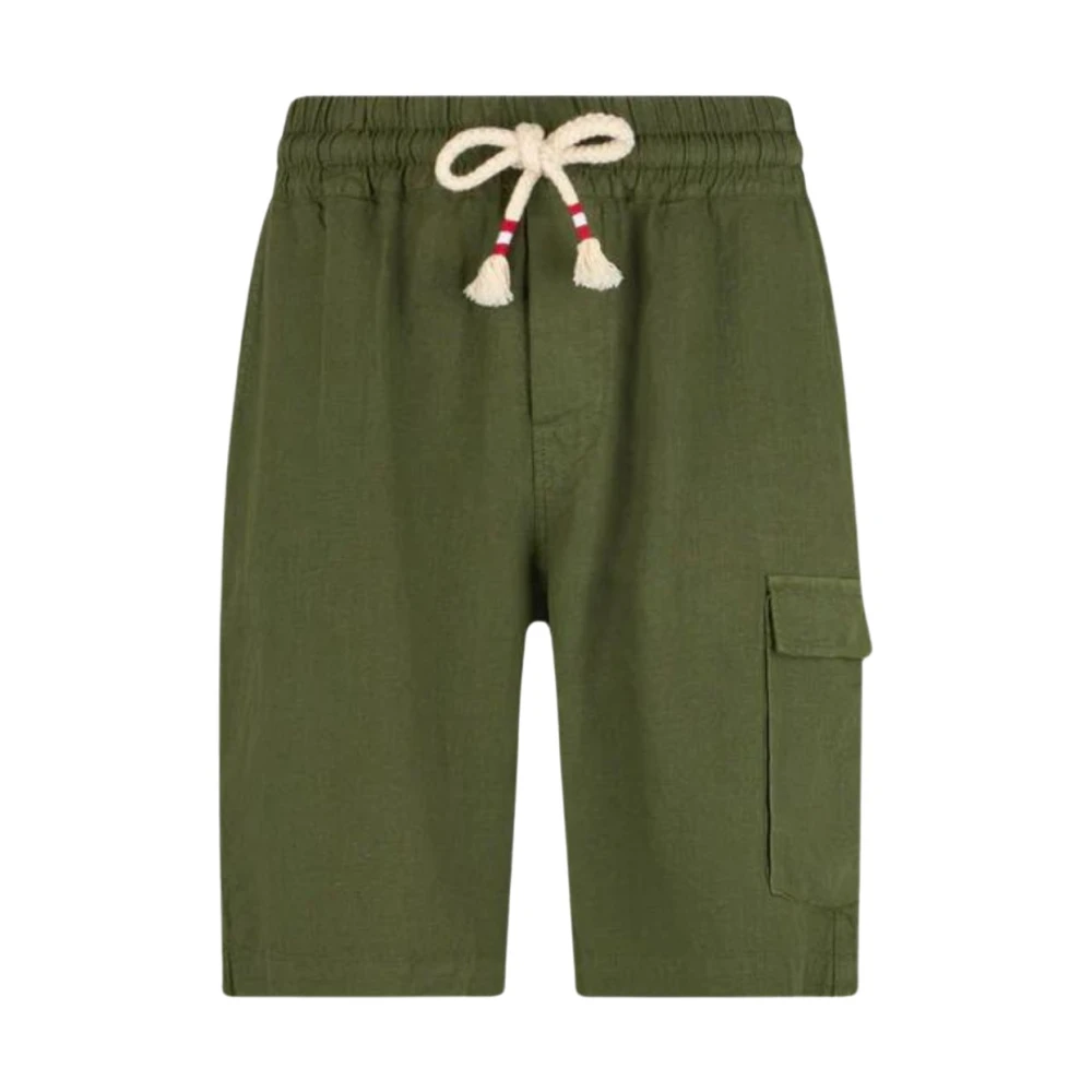 MC2 Saint Barth Militaire Bermuda Shorts Green Heren