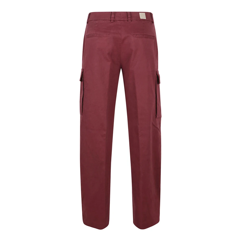 True Royal Bordeaux Zijdeblend Broek Red Dames