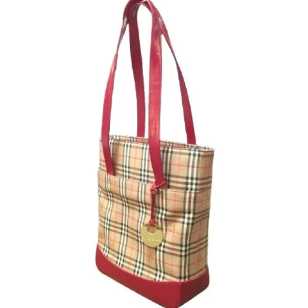 Burberry Vintage Pre-owned Fabric totes Beige Dames