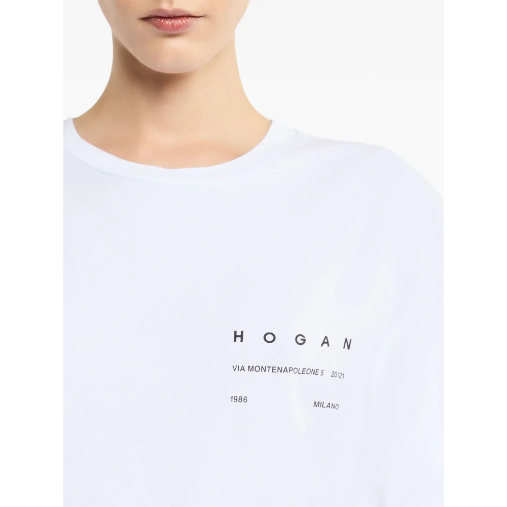 Hogan B001 Wit T-Shirt White Dames