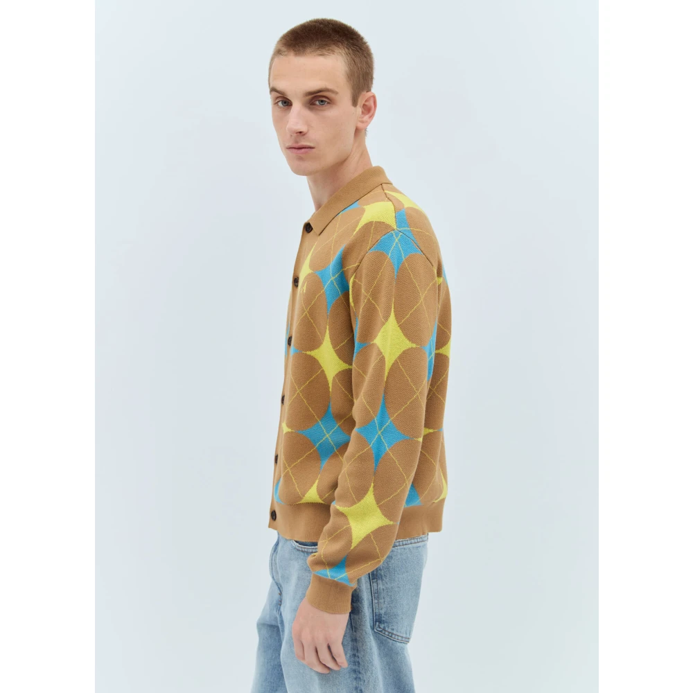 Awake NY Argyle Gebreide Vest Multicolor Heren