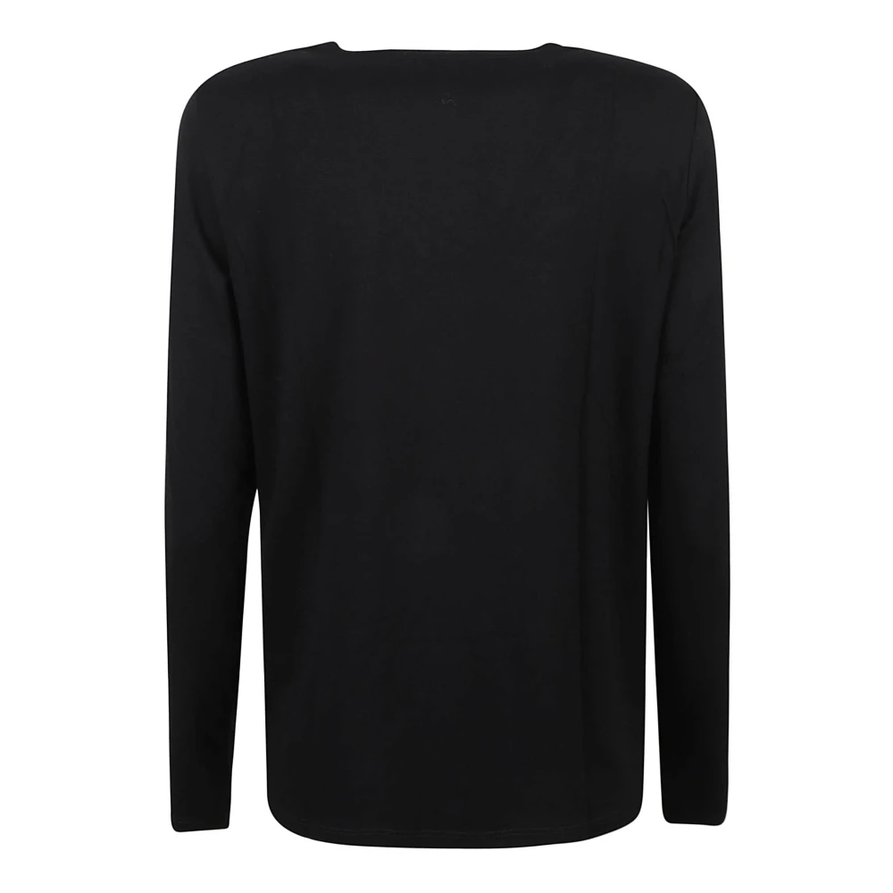 majestic filatures Zwarte T-shirts en Polos Gemaakt in Italië Black Dames