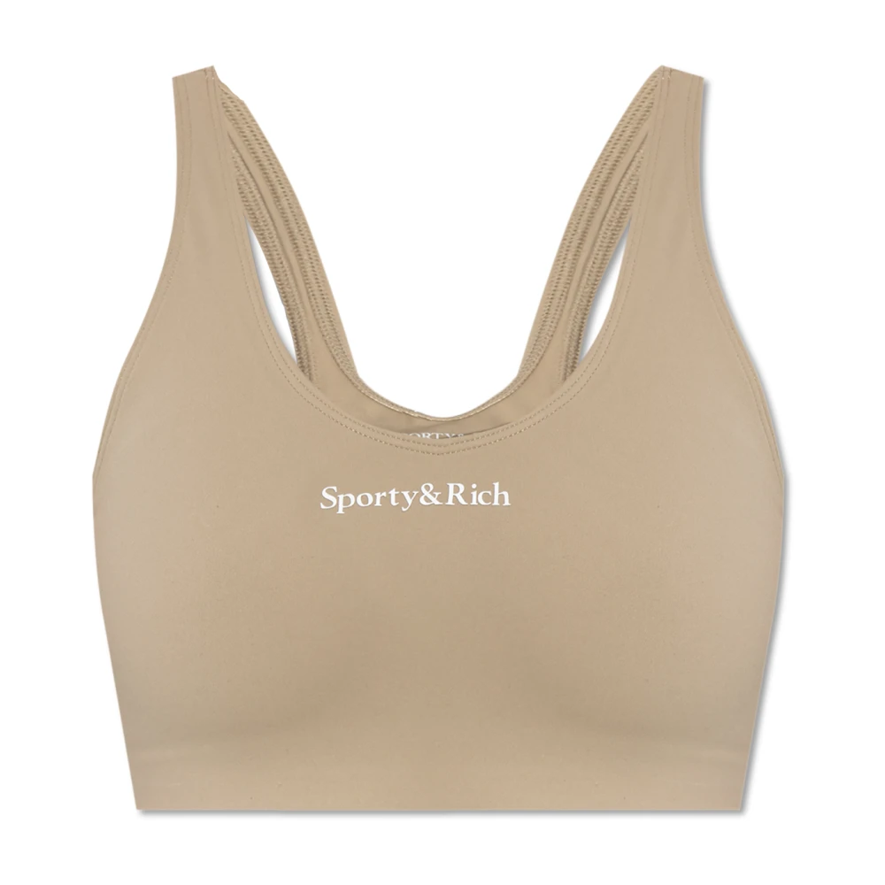 Sporty & Rich Top uit de Core-collectie Beige Dames