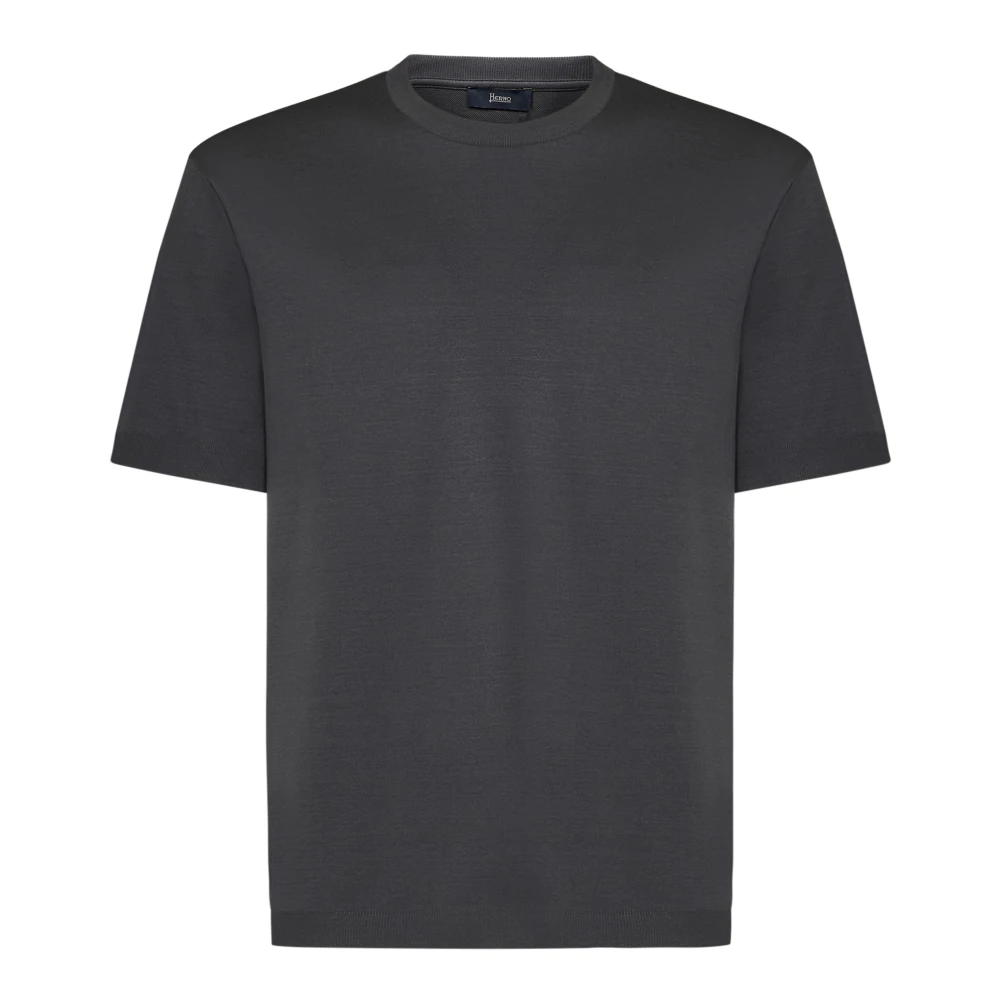 Herno - Tops > T-Shirts - Gray - Herno - Modalova