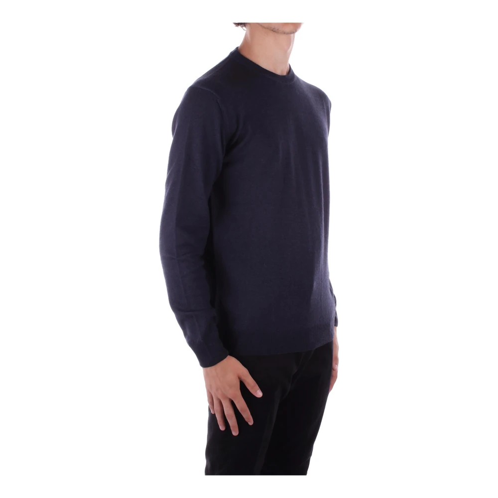 Woolrich Blauwe Logo Trui Blue Heren