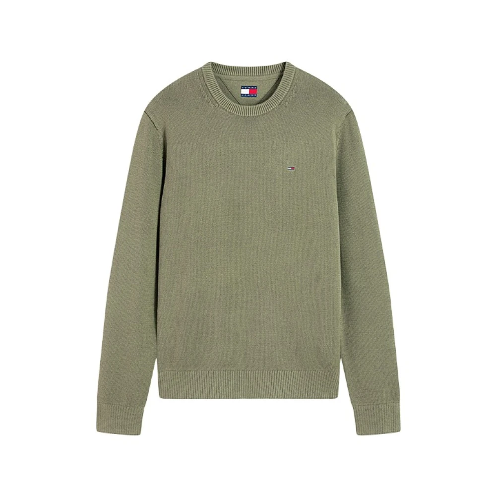 Tommy Jeans Grün - Slim Fit Pullover Mit Rundhalsausschnitt - Gr. - L - Bild 9