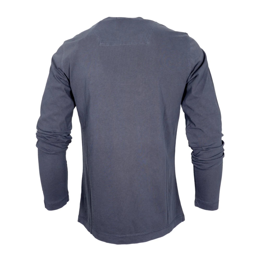 aeronautica militare Basis Ronde Hals T-shirt Blauw Blue Heren