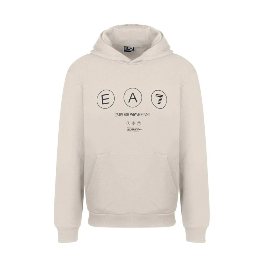 Emporio Armani Ea7 Herren White,Blue,Black Logo Series Kapuzenpullover,Hoodie