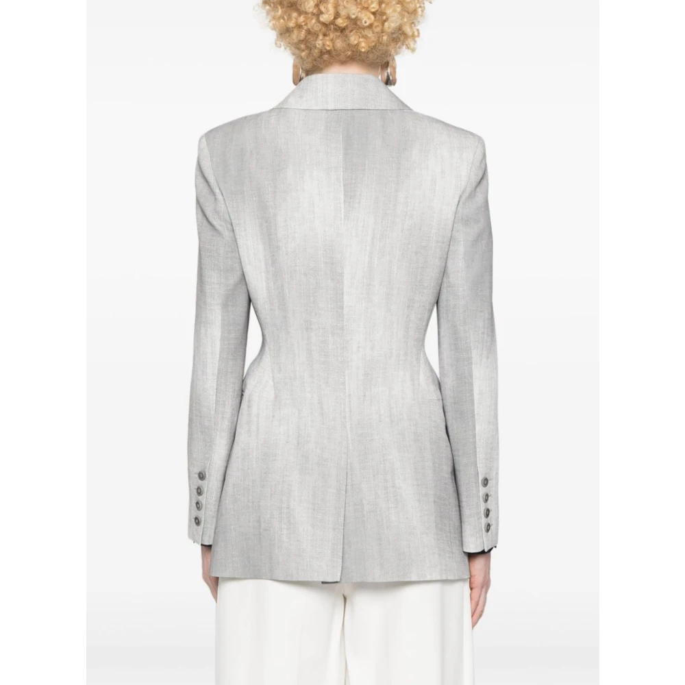 Ermanno Scervino Lichtgrijs Beige Dames Buitenkleding Aw24 Gray Dames