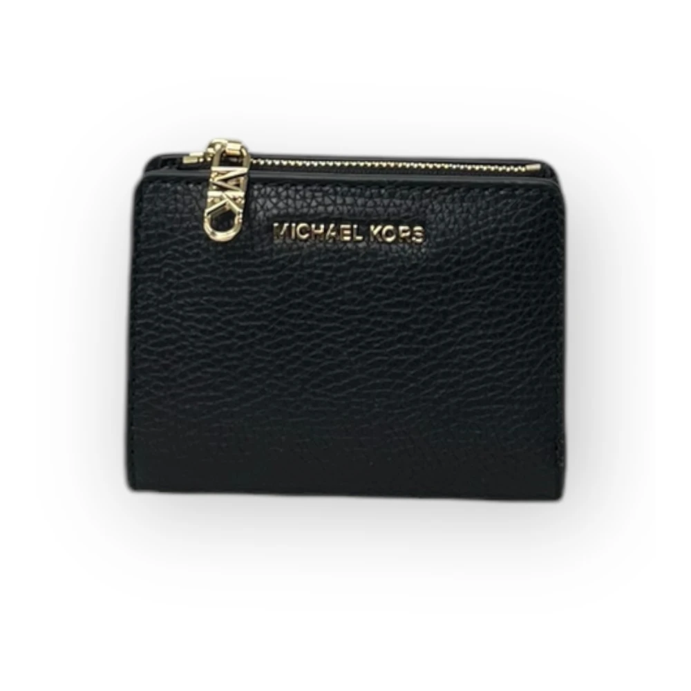 Michael Kors Snap Munt Portemonnee Black Dames