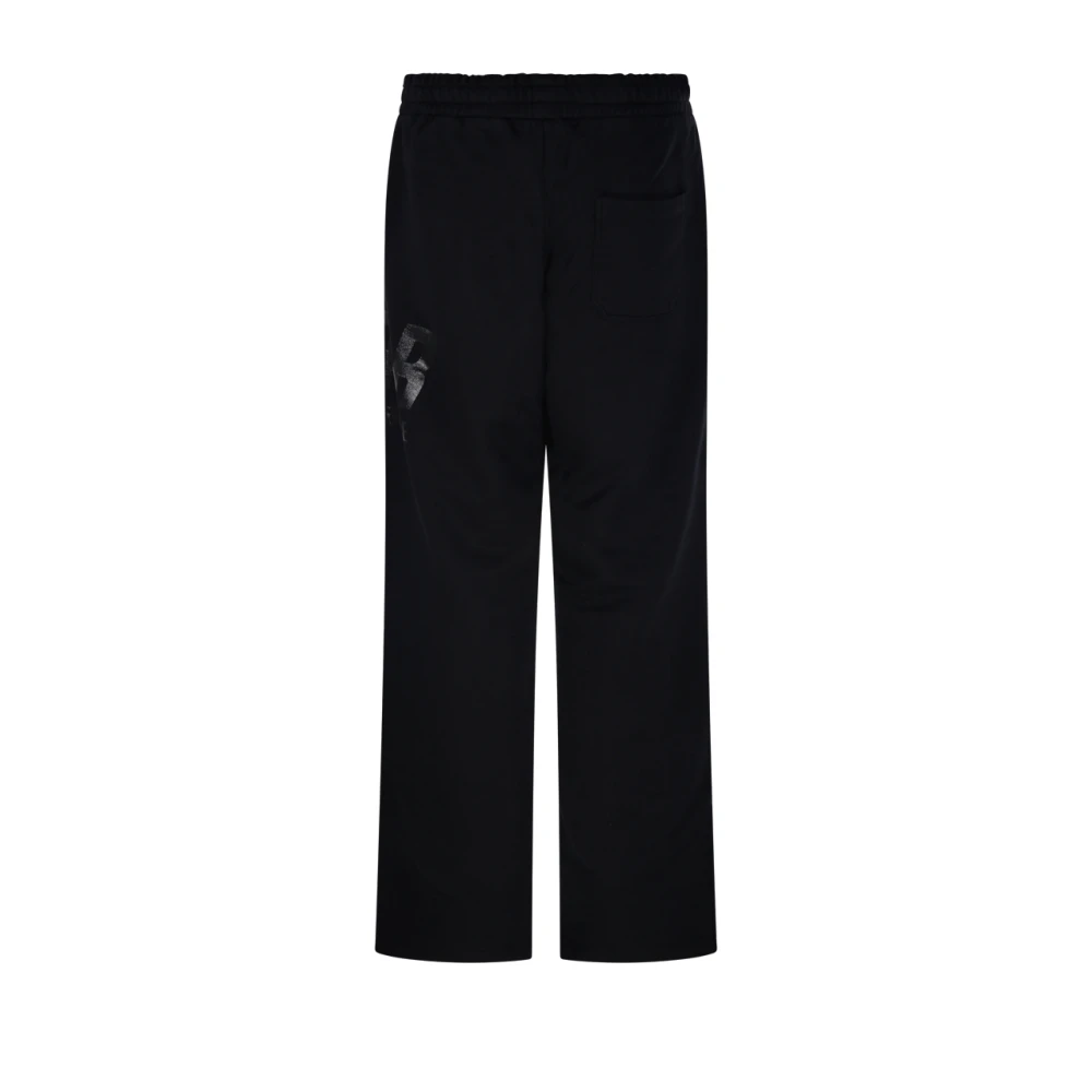 Golden Goose Zwarte joggingbroek met logo-opdruk Black Heren