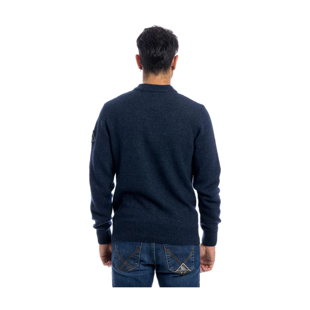 Roy Roger's Ronde Hals Trui Blue Heren