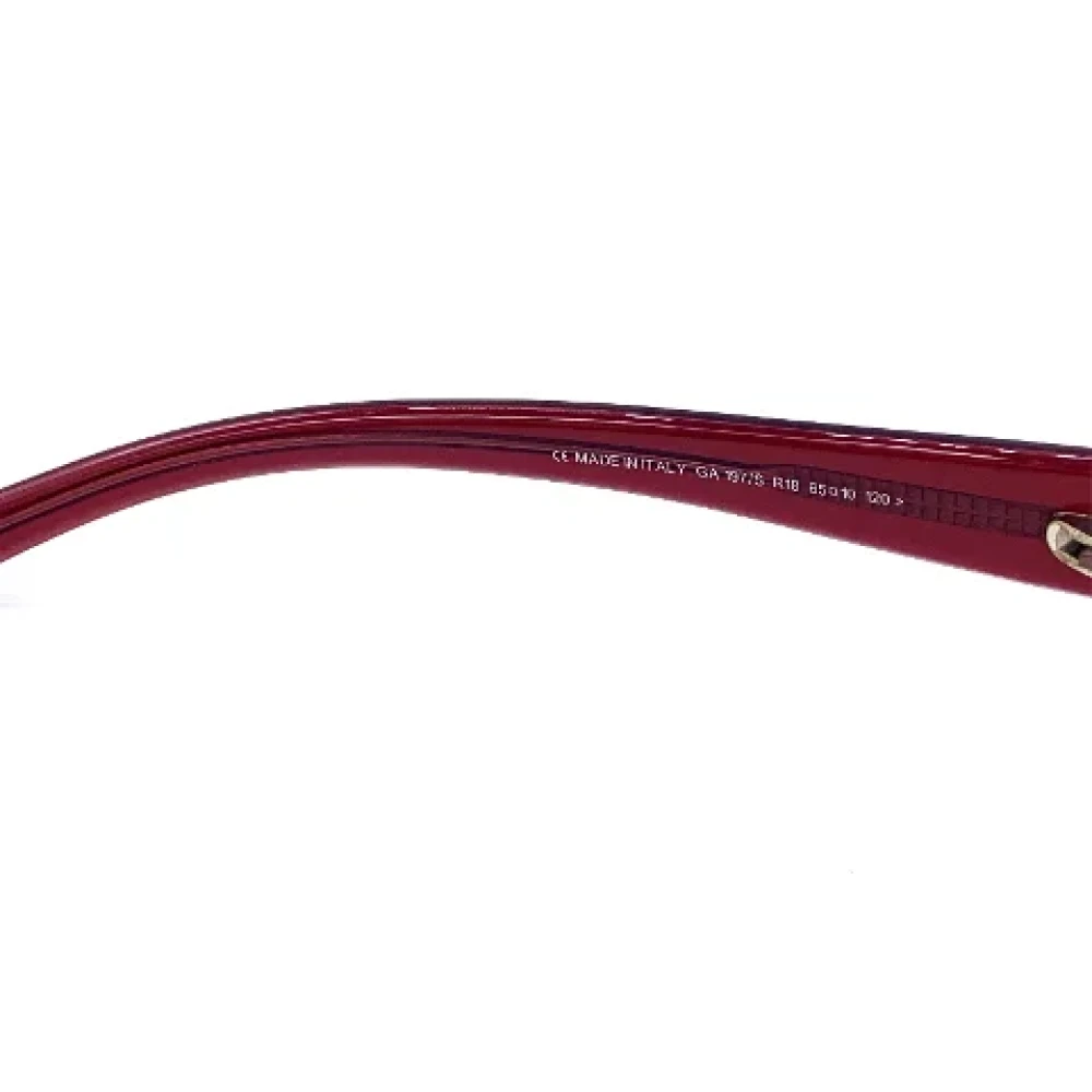 Armani Pre-owned Acetate sunglasses Red Dames