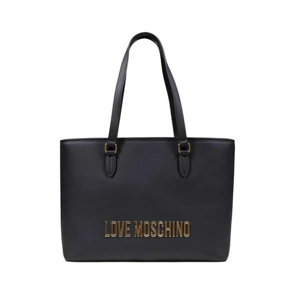 Love Moschino Bicolor Handtas Lente Zomer Collectie Black Dames