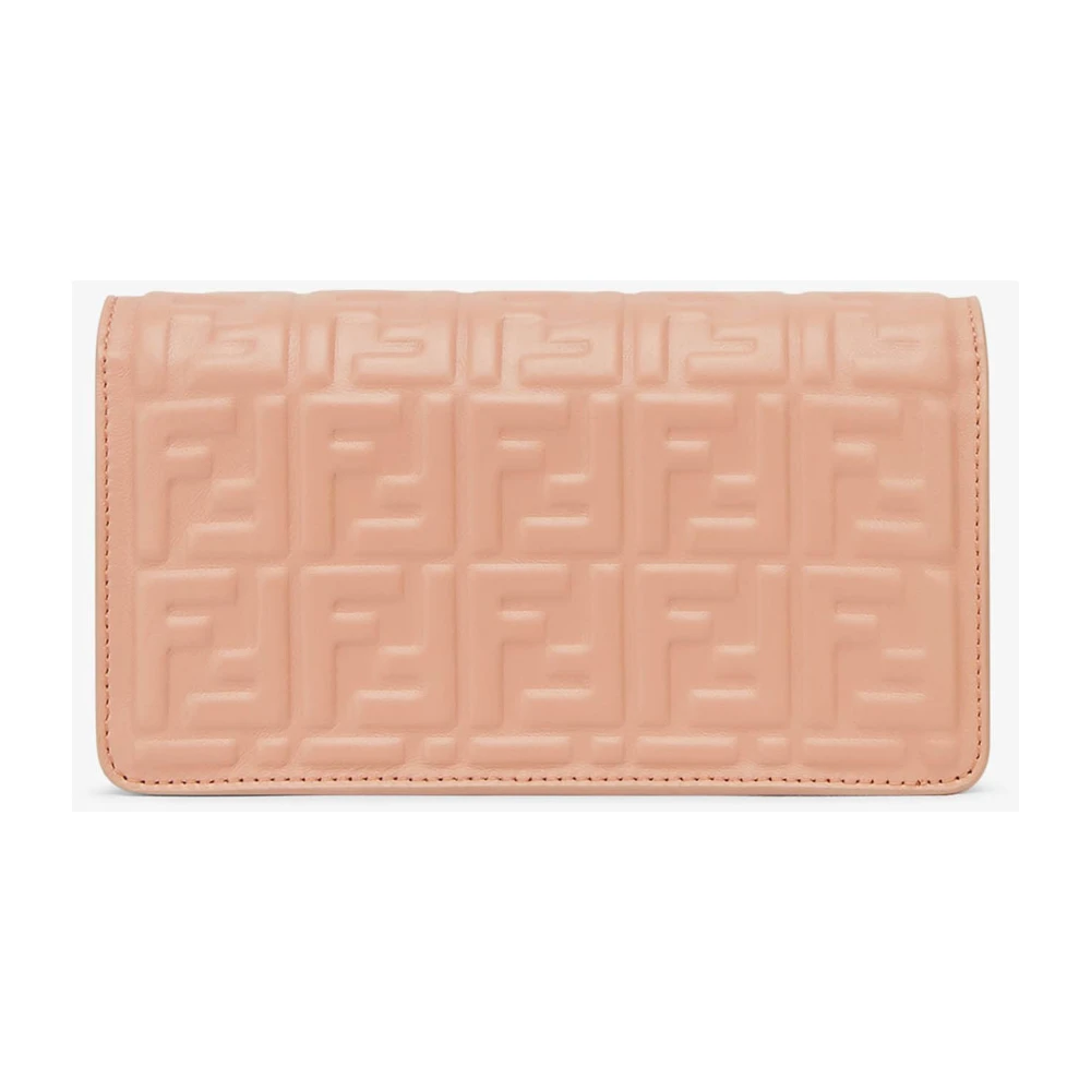 Fendi Roze Flap Schoudertas met FF Motif Pink Dames
