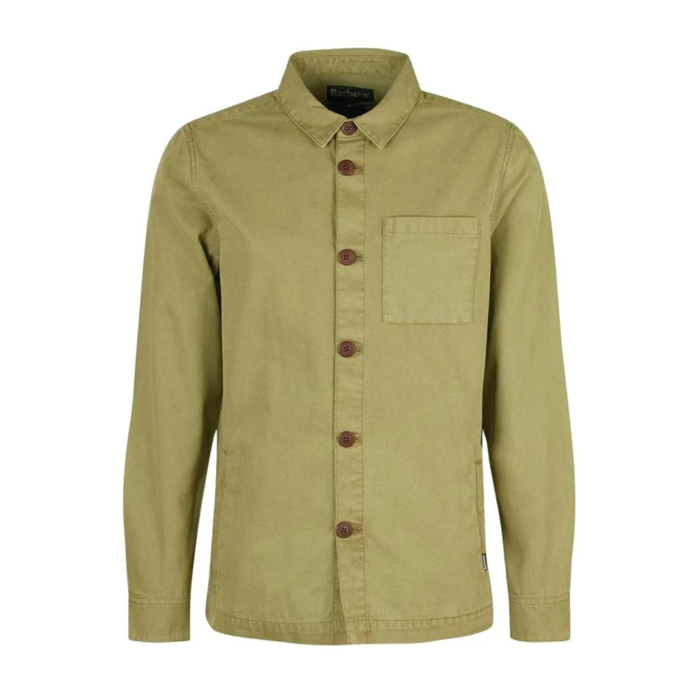 Barbour Olivgrön Skräddarsydd Bomulls Jacka Green, Herr