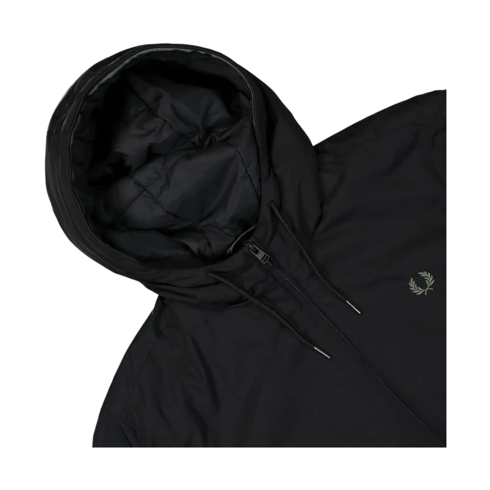 Fred Perry Stijlvolle Jas voor Mannen Black Heren