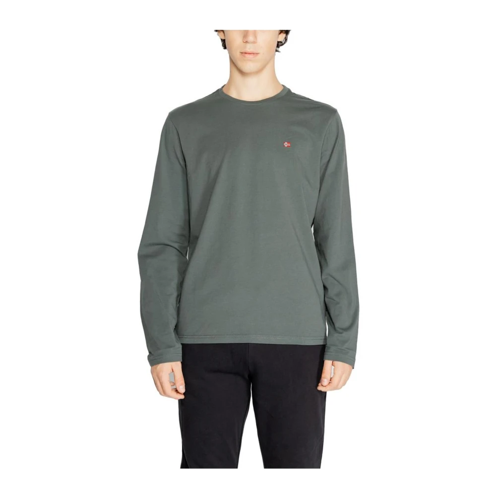 Napapijri Groene Polo Katoenen Shirt Mannen Collectie Green Heren