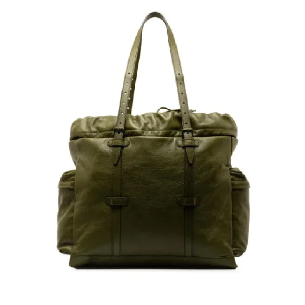 Gucci Vintage Pre-owned Leather totes Green Dames
