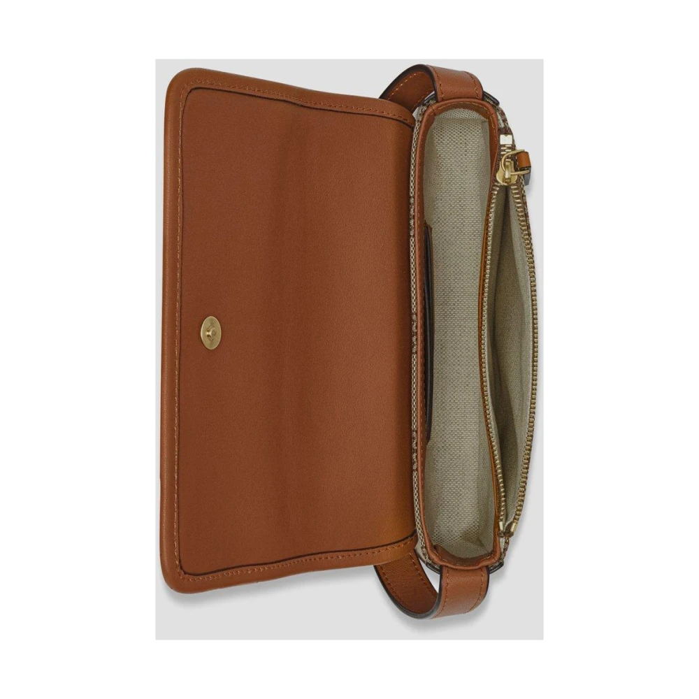 MCM Hemel Schoudertas in Lauretos Jacquard Beige Dames
