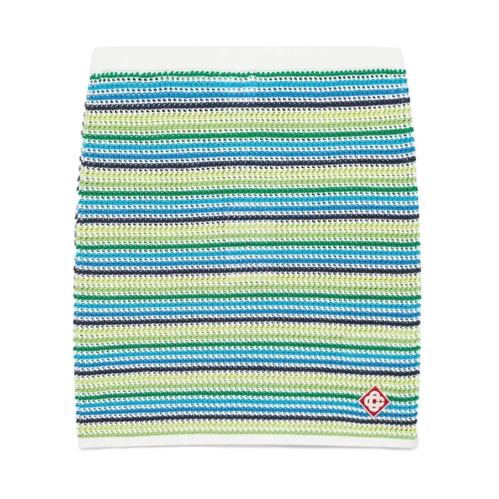 Casablanca Women's Multicolor Short Skirts, Xs, Stripe Mini Skirt
