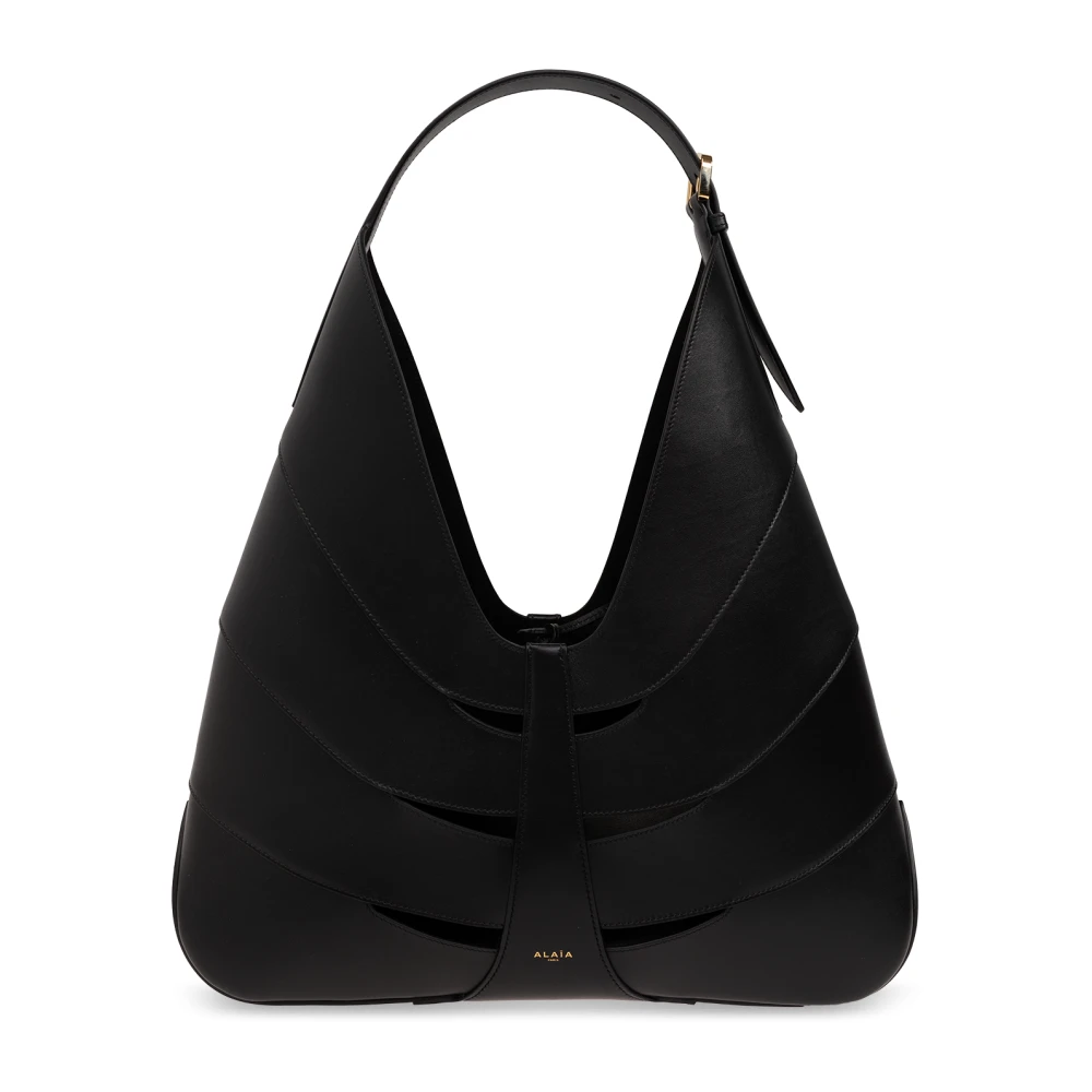 Alaïa Delta hobo schoudertas Black Dames