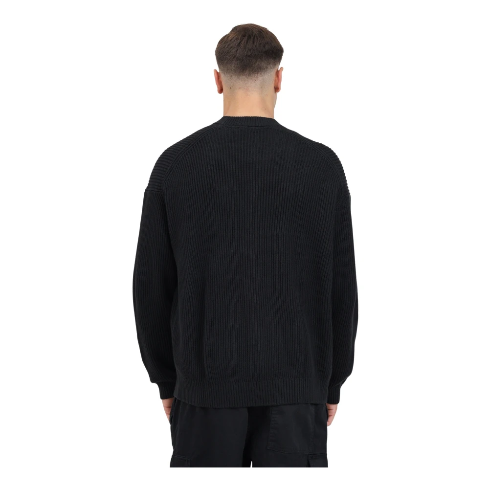 Calvin Klein Jeans Zwart Vest Trui Klassiek Ontwerp Black Heren