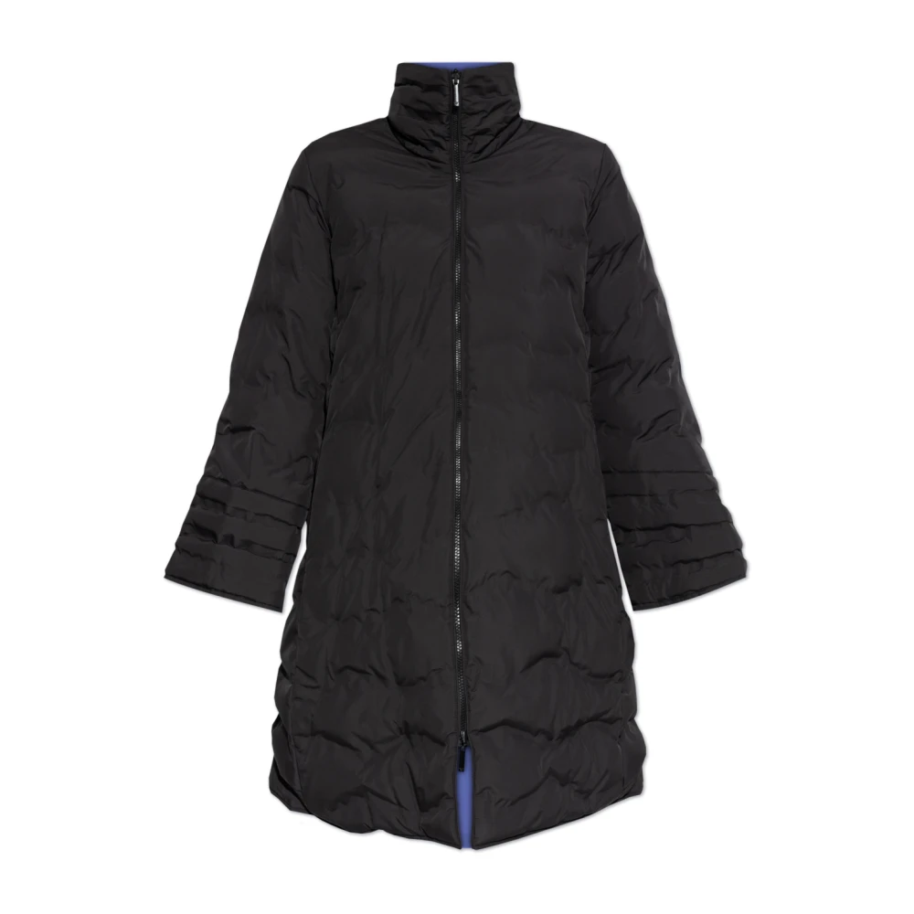Emporio Armani Omkeerbare gewatteerde jas Black Dames