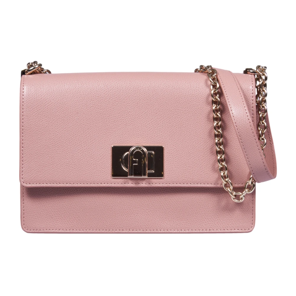 Furla Roze Schoudertas met Twist Lock Pink Dames