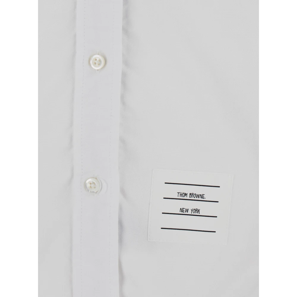 Thom Browne Klassieke Kraagshirt in Wit White Dames