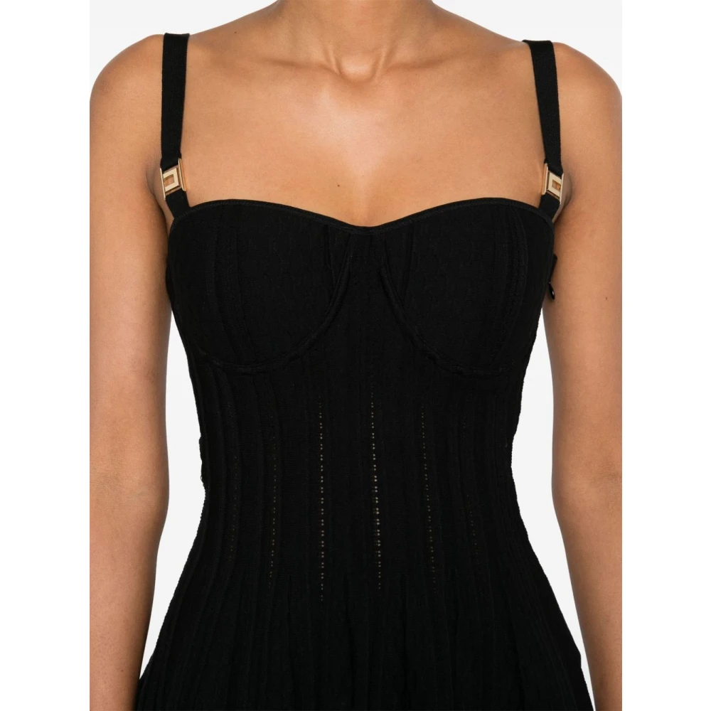 Elisabetta Franchi Zwarte Jurk Dameskleding Black Dames