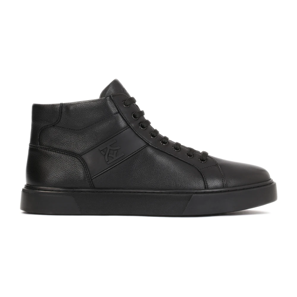 Kazar Heren Monogram Hoge Sneakers Heren Schoenen Zwart