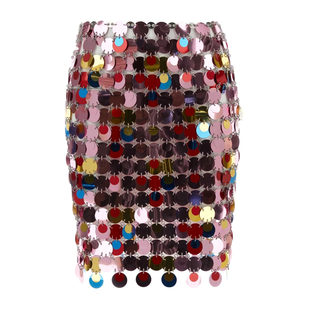 Paco Rabanne Sprankelende Maxi Paillettenrok Multicolor Dames