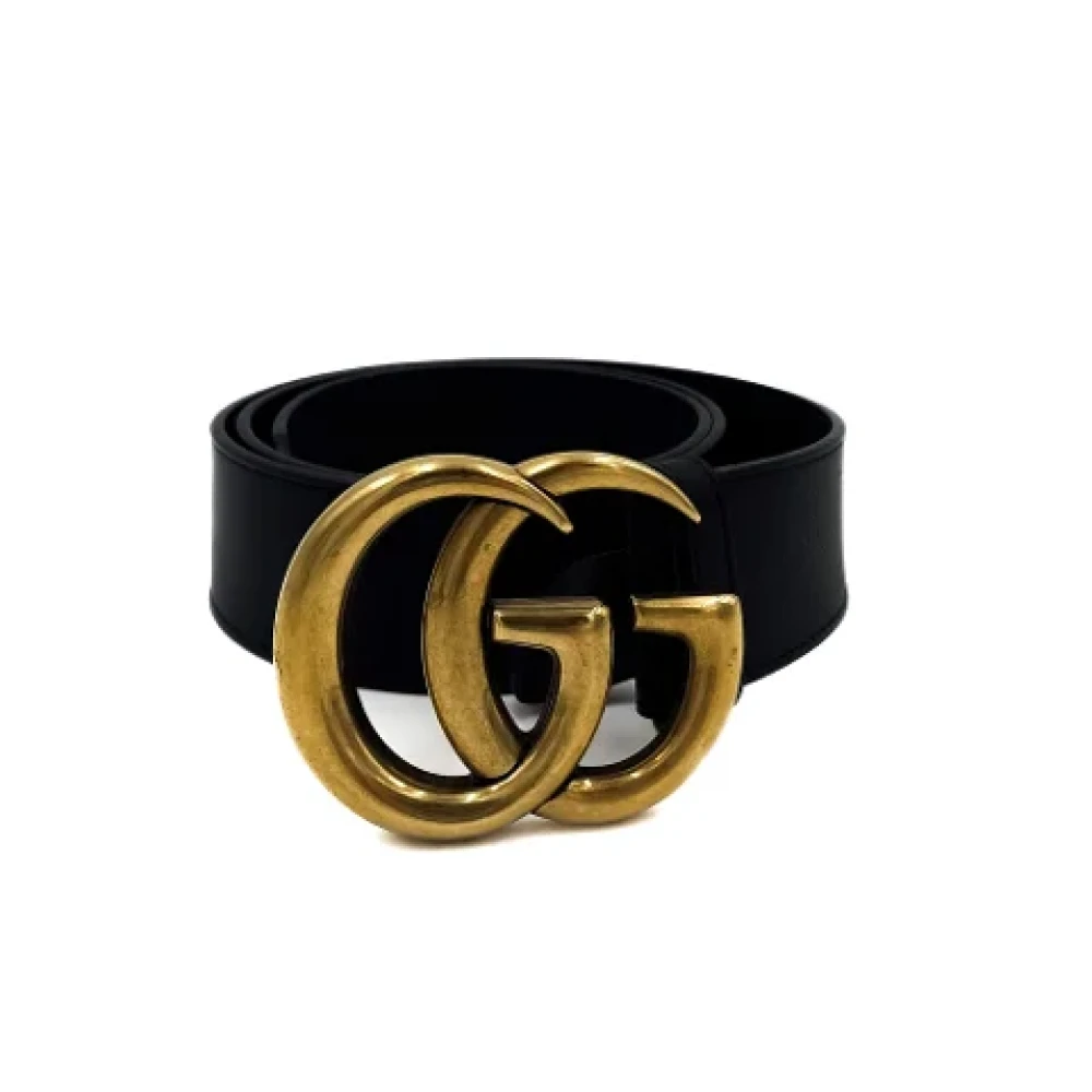 Gucci Vintage Pre-owned Leather belts Black Dames