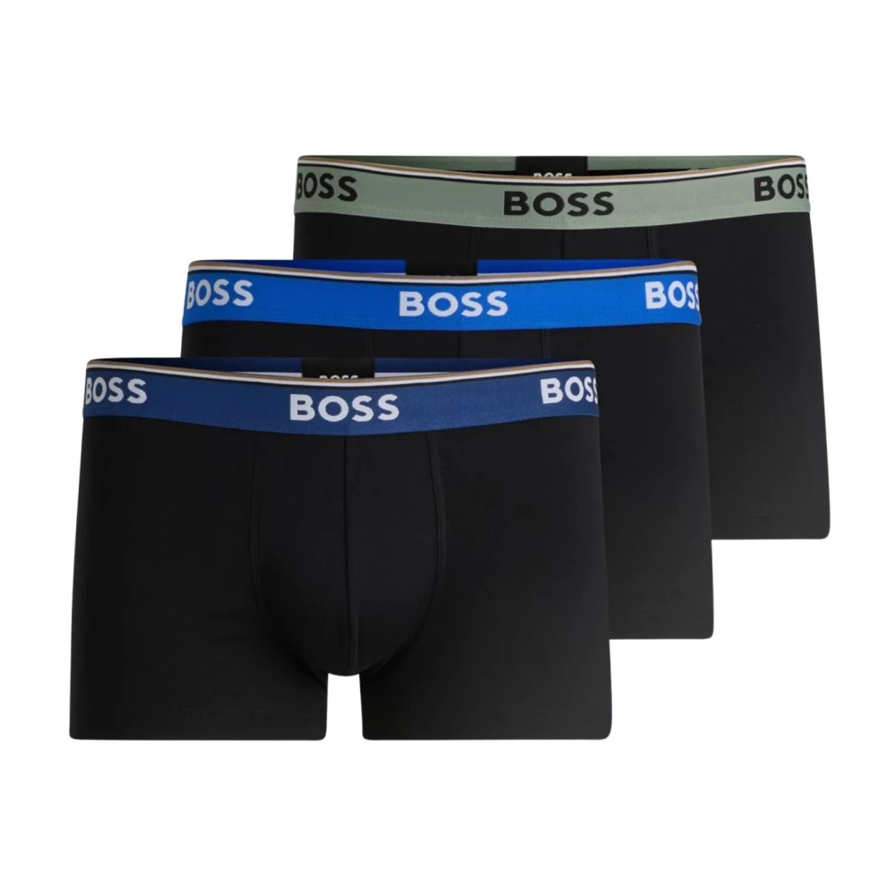 Hugo Boss Mannen Trunk Ondergoed Pak van 3 Black Heren