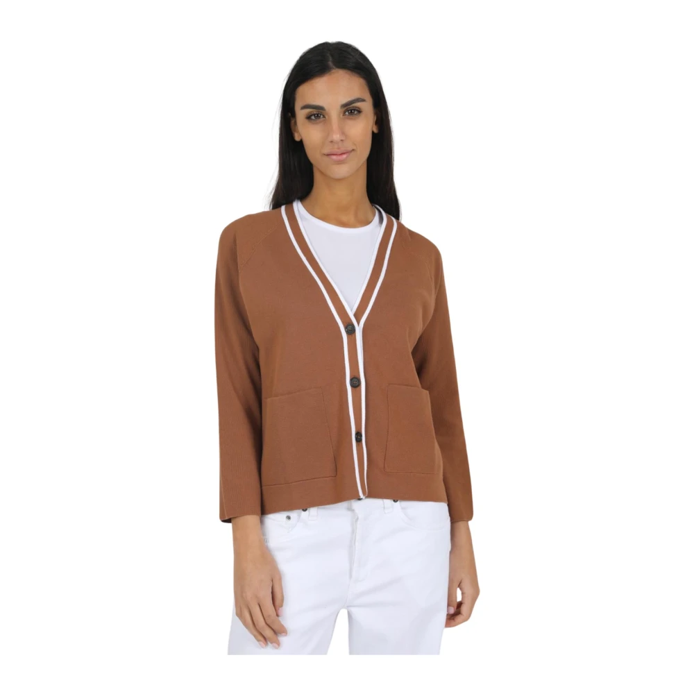 Gran Sasso Stijlvol Vest Brown Dames