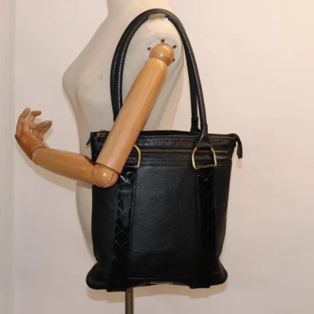 Burberry Vintage Pre-owned Leather shoulder-bags Black Dames