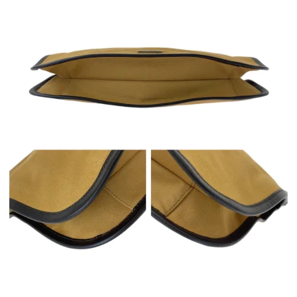 Gucci Vintage Pre-owned Canvas gucci-bags Beige Dames