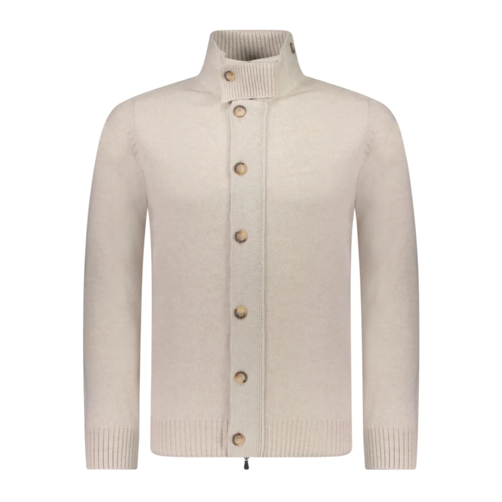 Paolo Fiorillo Capri Witte Trui voor Stijlvolle Look Beige Heren