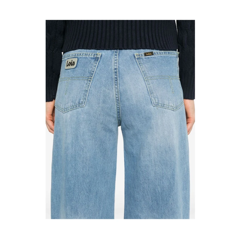 Lois Indigo Blauwe Klassieke Vijf Zakken Jeans Blue Dames
