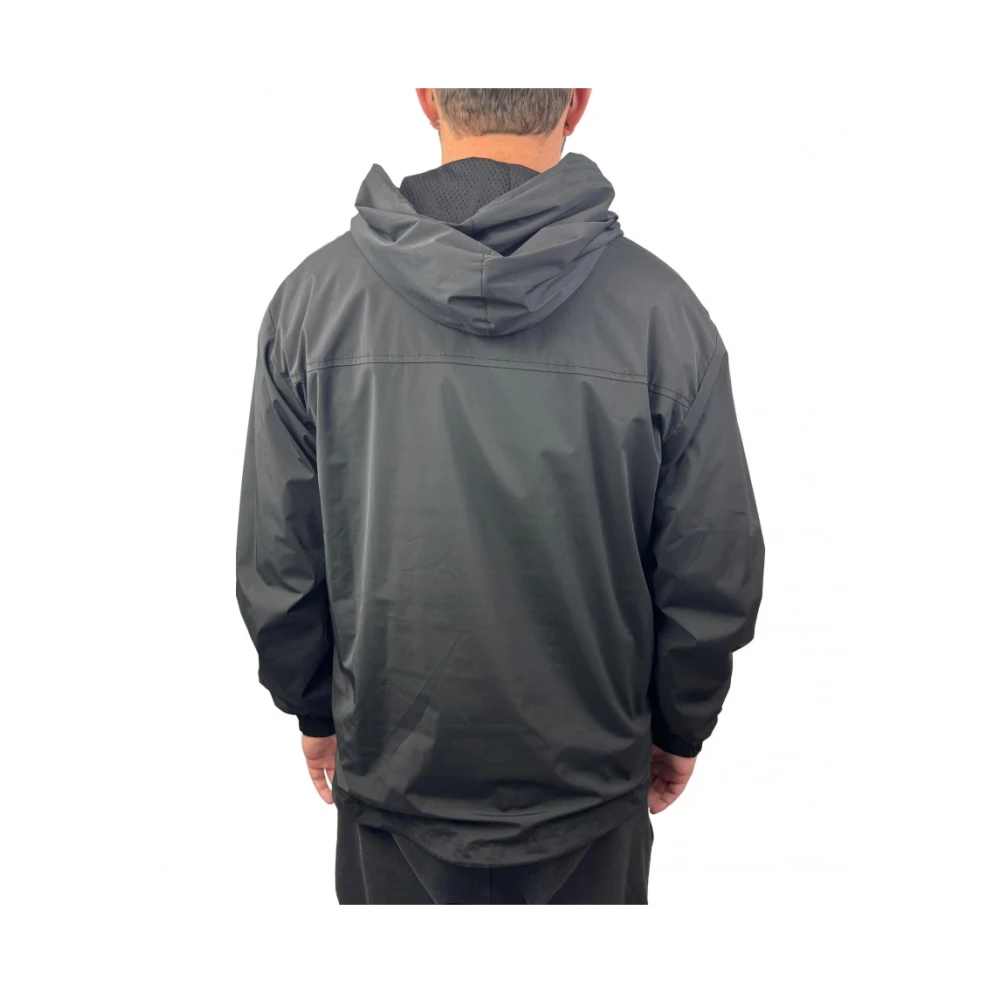 Guess Hooded jas met ritssluiting Black Heren