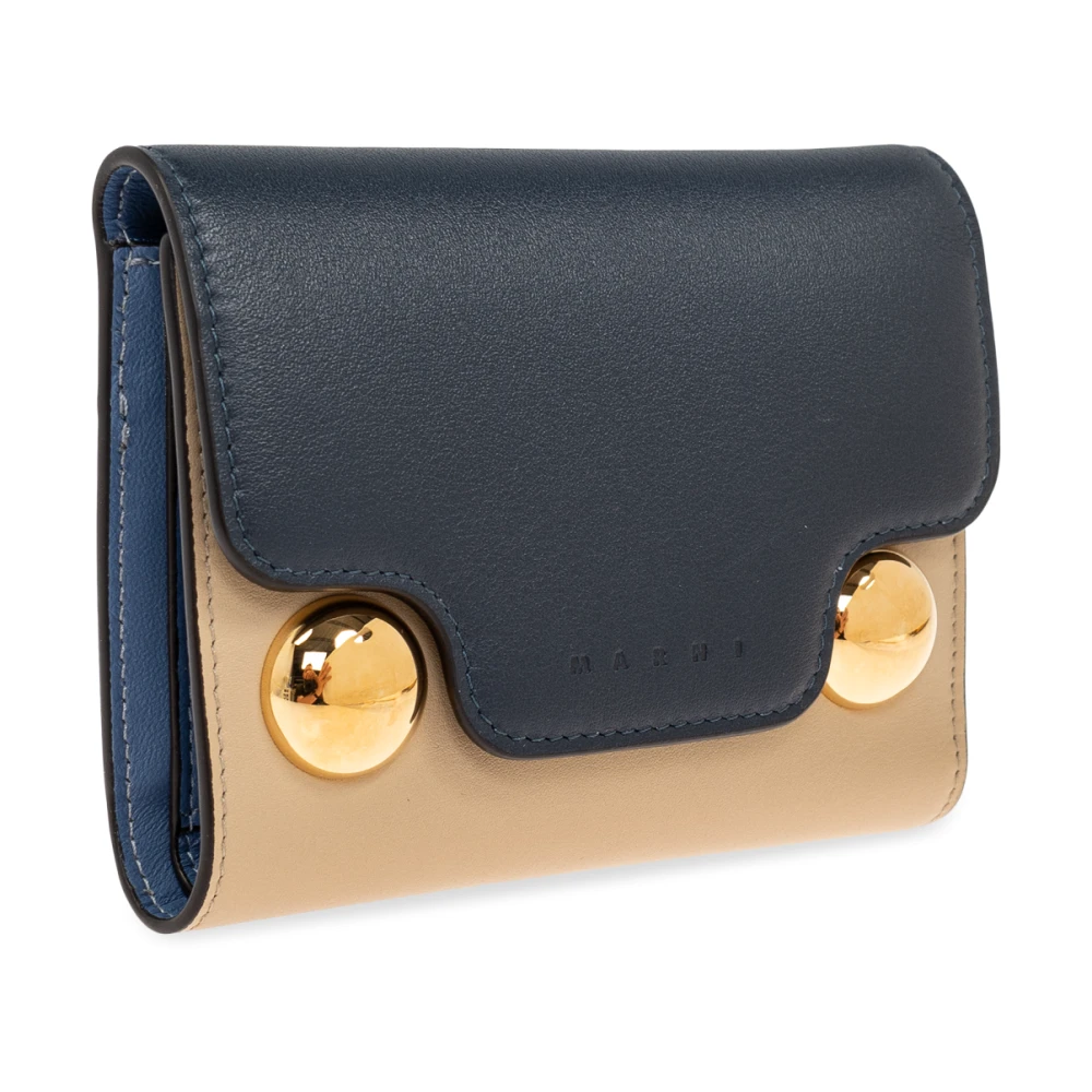 Marni Leren portemonnee Multicolor Dames