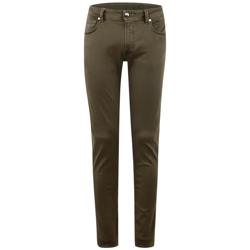 Tramarossa Slim Fit Jeans met 5-Pocket Model Green Heren