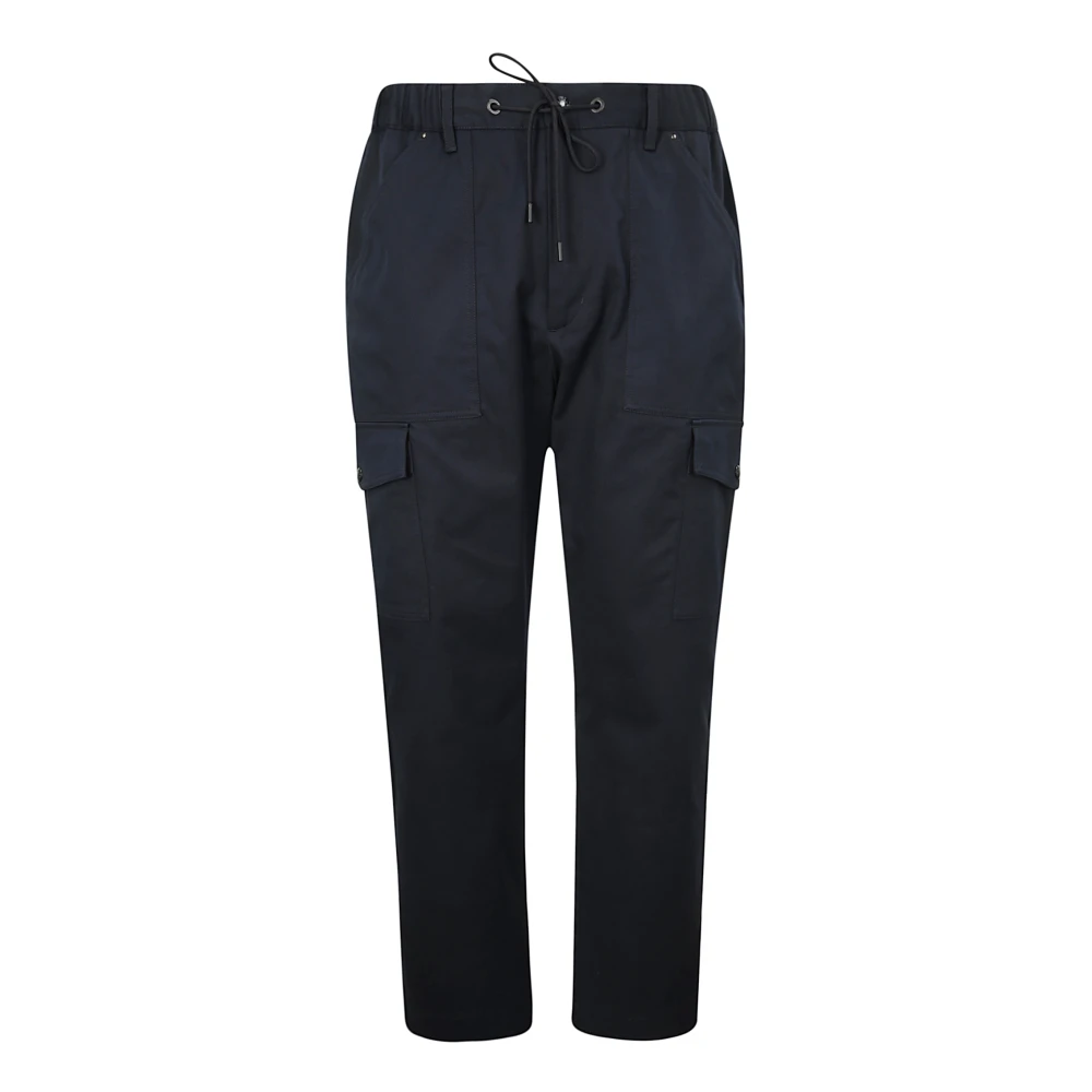 Moncler Katoenen Cargo Broek met Elastische Taille Blue Heren