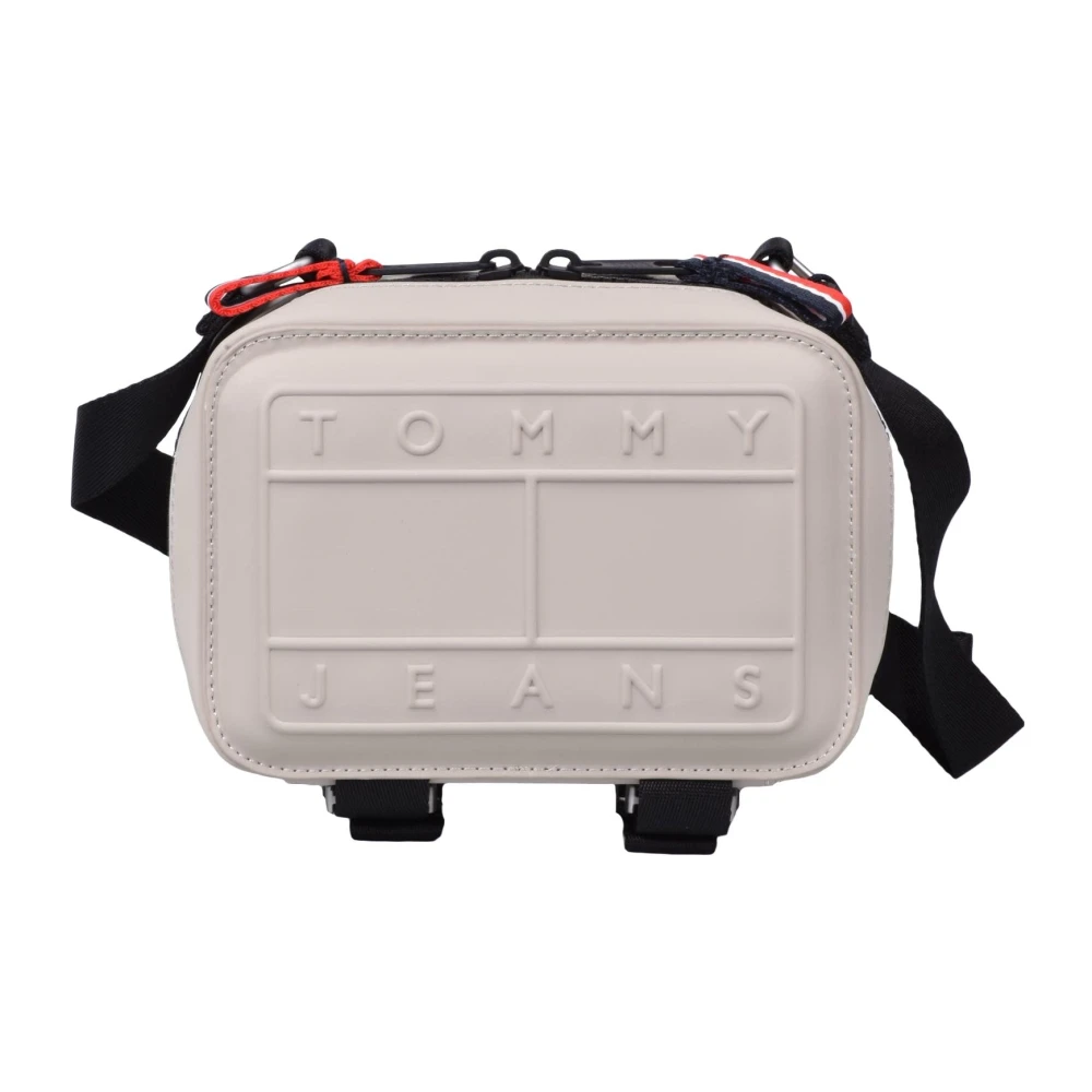 Tommy Jeans Rubber Schoudertas Beige Heren