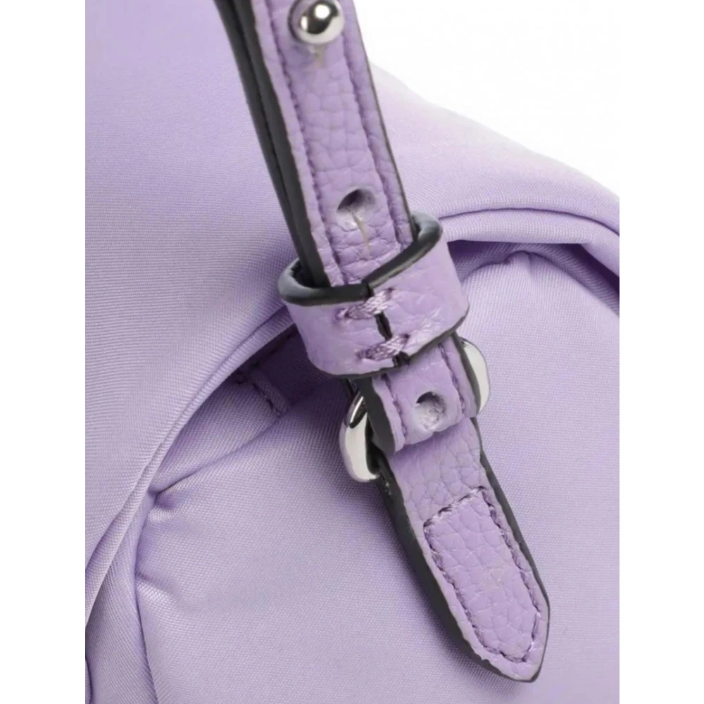 Emporio Armani Stijlvolle Logo Detail Schoudertas Purple Dames