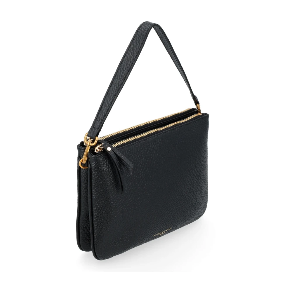 Gianni Chiarini Zwarte leren crossbody tas Frida Nero Black Dames
